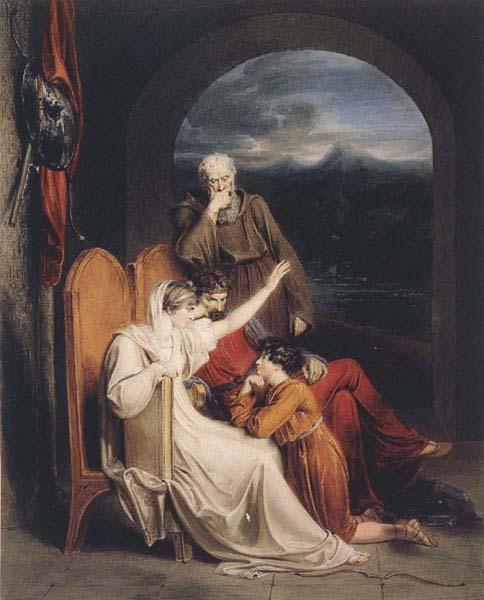  Queen Judith reciting to Alfred the Great (mk47)